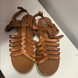 Wonder Nation Brown Strappy Sandals